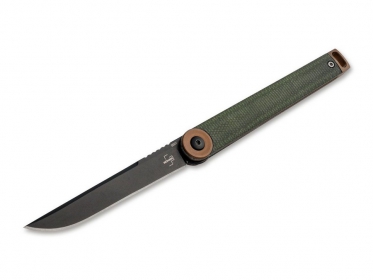 Bker Plus Kaizen Green Canvas Micarta